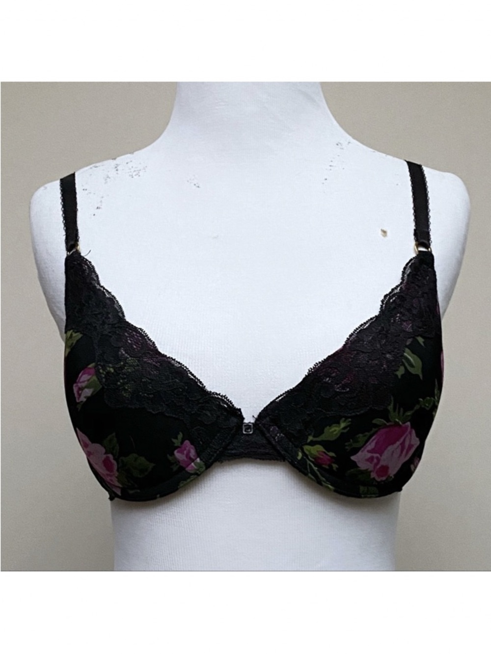 Badgley Mischka Floral Lace Bra 32C